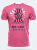 Personalised Replay Big Weekender Tee — pink tee, front view