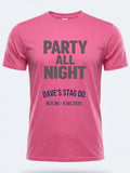 Personalised Replay Big Weekender Tee — pink tee, front view
