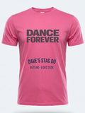 Personalised Replay Big Weekender Tee — pink tee, front view