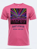 Personalised Replay Big Weekender Tee — pink tee, front view