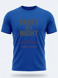 Personalised Replay Big Weekender Tee — royal blue tee, front view