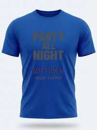 Personalised Replay Big Weekender Tee — royal blue tee, front view