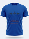 Personalised Replay Big Weekender Tee — royal blue tee, front view