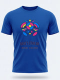 Personalised Replay Big Weekender Tee — royal blue tee, front view