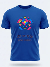 Personalised Replay Big Weekender Tee — royal blue tee, front view