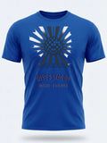 Personalised Replay Big Weekender Tee — royal blue tee, front view