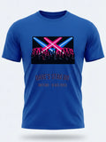 Personalised Replay Big Weekender Tee — royal blue tee, front view