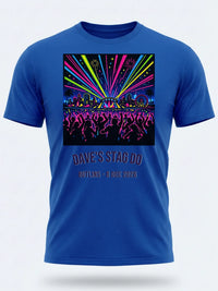 Personalised Replay Big Weekender Tee — royal blue tee, front view
