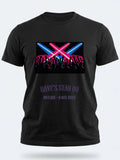 Personalised Replay Big Weekender Tee — black tee, front view