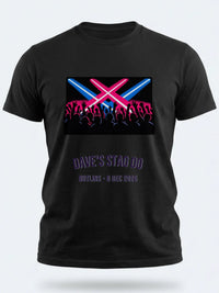 Personalised Replay Big Weekender Tee — black tee, front view