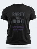 Personalised Replay Big Weekender Tee — black tee, front view