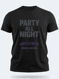 Personalised Replay Big Weekender Tee — black tee, front view