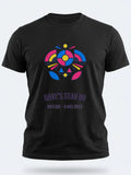 Personalised Replay Big Weekender Tee — black tee, front view
