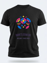 Personalised Replay Big Weekender Tee — black tee, front view