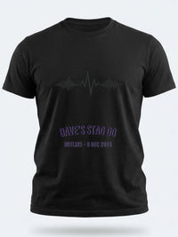 Personalised Replay Big Weekender Tee — black tee, front view