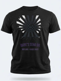 Personalised Replay Big Weekender Tee — black tee, front view