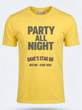 Personalised Replay Big Weekender Tee — daisy yellow tee, front view