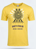 Personalised Replay Big Weekender Tee — daisy yellow tee, front view