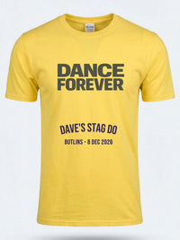 Personalised Replay Big Weekender Tee — daisy yellow tee, front view