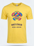 Personalised Replay Big Weekender Tee — daisy yellow tee, front view