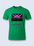 Personalised Replay Big Weekender Tee — irish green tee, front view