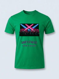 Personalised Replay Big Weekender Tee — irish green tee, front view