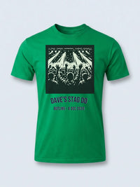 Personalised Replay Big Weekender Tee — irish green tee, front view