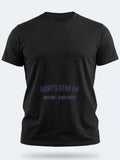 Personalised We Love the 70s Big Weekender Tee — black tee, front view