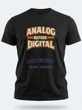 Personalised We Love the 70s Big Weekender Tee — black tee, front view