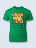Personalised We Love the 70s Big Weekender Tee — irish green tee, front view