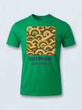 Personalised We Love the 70s Big Weekender Tee — irish green tee, front view