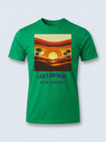 Personalised We Love the 70s Big Weekender Tee — irish green tee, front view