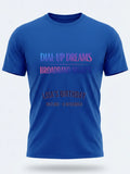 Personalised Back to 2000s Big Weekender Tee — royal blue tee, front view