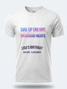 Personalised Back to 2000s Big Weekender Tee – Dial Up Dreams Broadband Nights