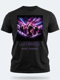 Personalised Back to 2000s Big Weekender Tee — black tee, front view