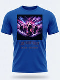 Personalised Back to 2000s Big Weekender Tee — royal blue tee, front view