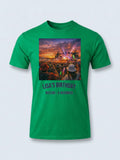 Personalised Back to 2000s Big Weekender Tee — irish green tee, front view
