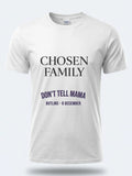 Personalised Don't Tell Mama Big Weekender Tee — white tee, front view