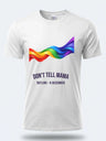 Personalised Don't Tell Mama Big Weekender Tee – Rainbow Wave