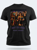 Personalised Don't Tell Mama Big Weekender Tee — black tee, front view