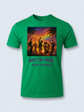 Personalised Don't Tell Mama Big Weekender Tee — irish green tee, front view
