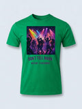 Personalised Don't Tell Mama Big Weekender Tee — irish green tee, front view