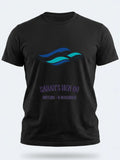Personalised We Love Ibiza Big Weekender Tee — black tee, front view