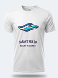Personalised We Love Ibiza Big Weekender Tee — white tee, front view