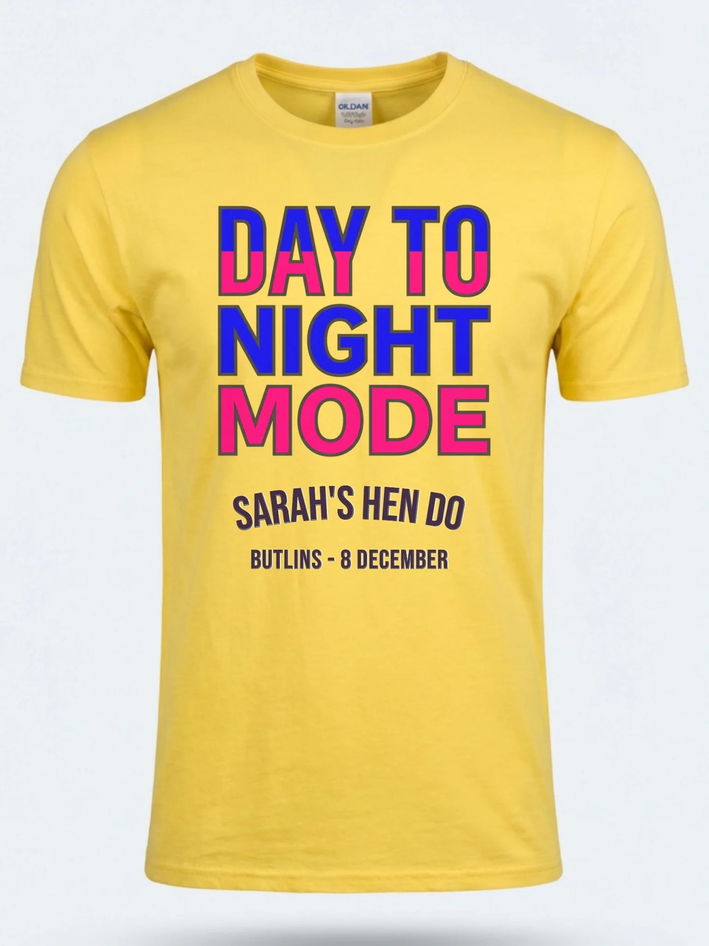 Gildan 64000 Mockup daisy yellow front