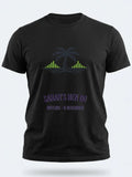 Personalised We Love Ibiza Big Weekender Tee — black tee, front view