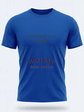 Personalised We Love Ibiza Big Weekender Tee — royal blue tee, front view