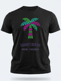 Personalised We Love Ibiza Big Weekender Tee — black tee, front view