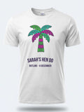 Personalised We Love Ibiza Big Weekender Tee — white tee, front view