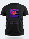 Personalised We Love Ibiza Big Weekender Tee — black tee, front view